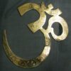 Worked Brass Om - 15"